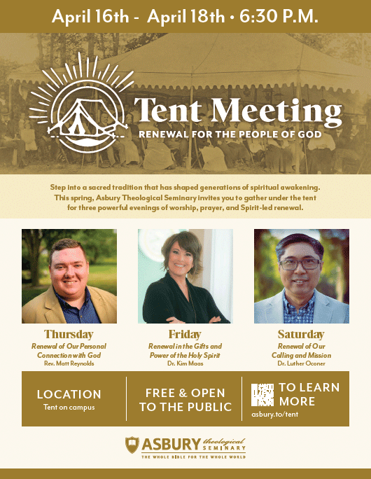 Tent Meeting Flyer preview (PDF)